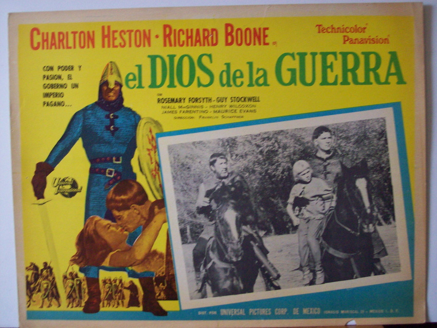 "EL DIOS DE LA GUERRA" MOVIE POSTER - "THE WAR LORD" MOVIE POSTER