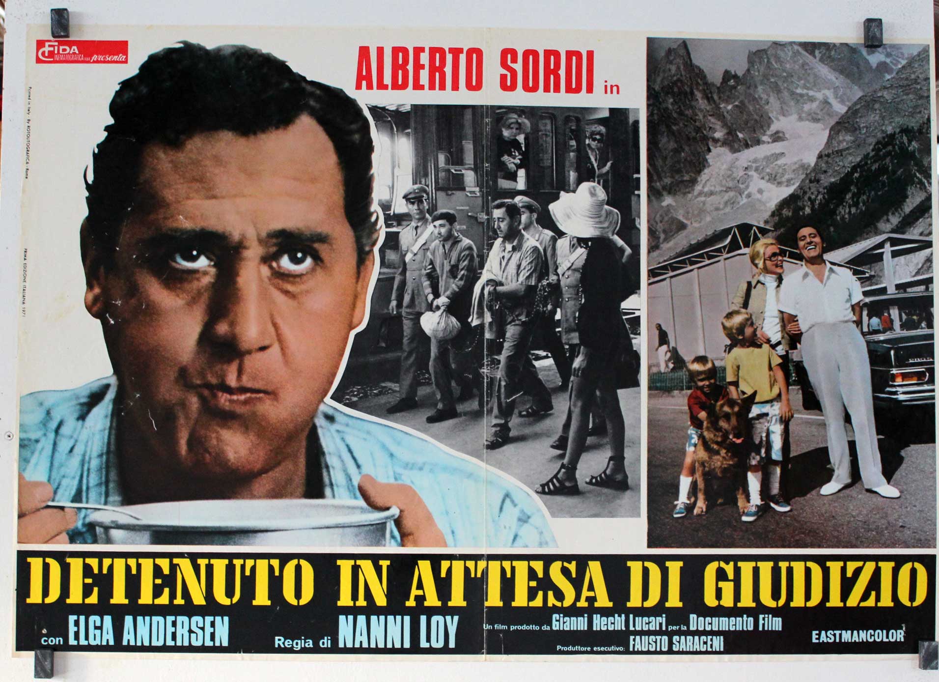 "DETENUTO IN ATTESA DI GIUDIZIO" MOVIE POSTER - "DETENUTO IN ATTESA DI