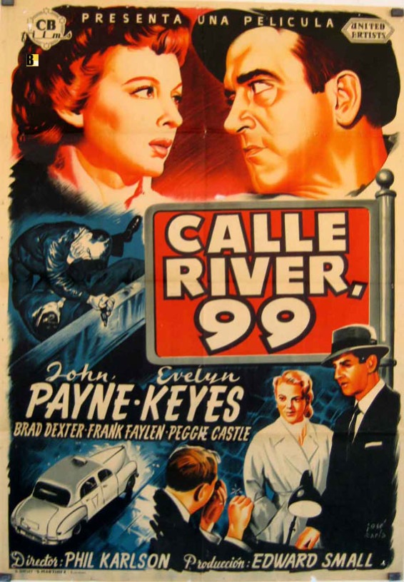 "CALLE RIVER 99" MOVIE POSTER - "99 RIVER STREET" MOVIE POSTER