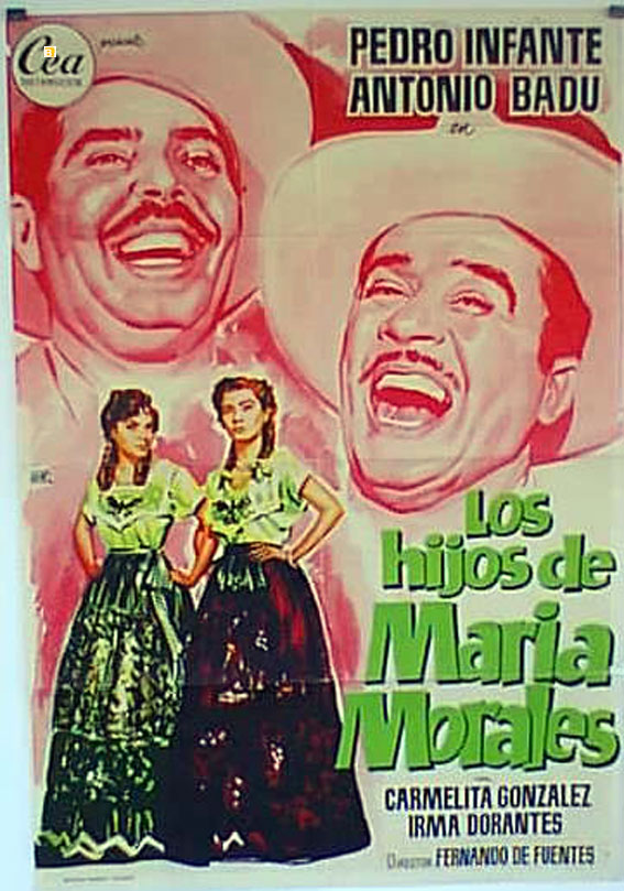 "HIJOS DE MARIA MORALES, LOS" MOVIE POSTER - "LOS HIJOS DE MARIA