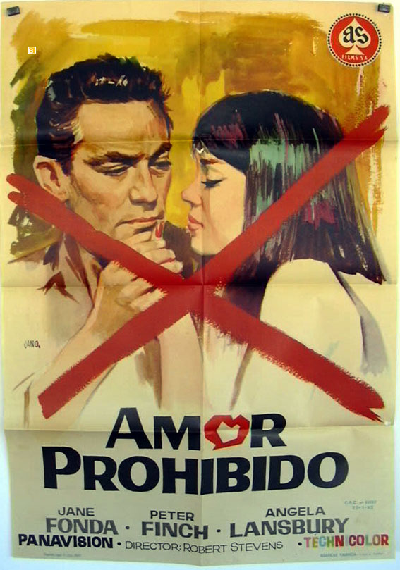 "AMOR PROHIBIDO" MOVIE POSTER - "IN THE COOL OF THE DAY" MOVIE POSTER