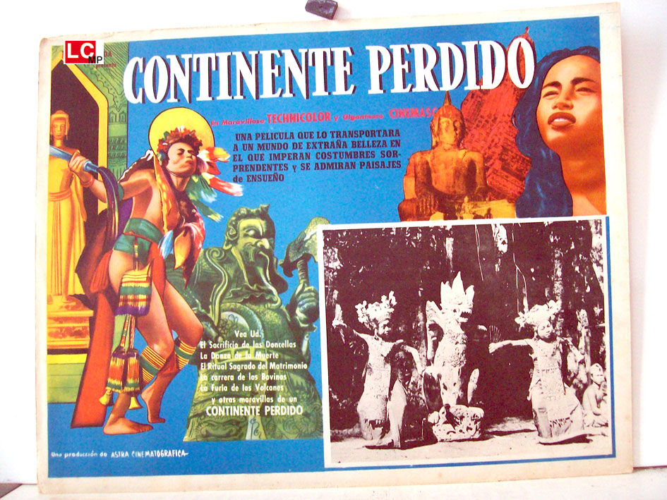 CONTINENTE PERDIDO MOVIE POSTER CONTINENTE PERDUTO MOVIE POSTER