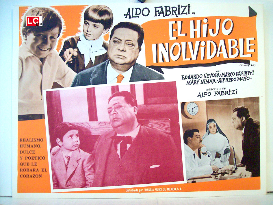 "EL HIJO INOLVIDABLE" MOVIE POSTER - "EL MAESTRO" MOVIE POSTER