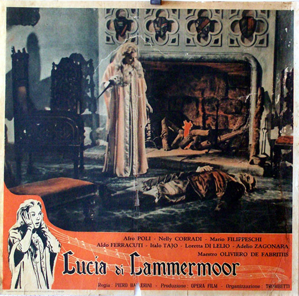 "LUCIA DI LAMMERMOOR" MOVIE POSTER - "LUCIA DI LAMMERMOOR" MOVIE POSTER