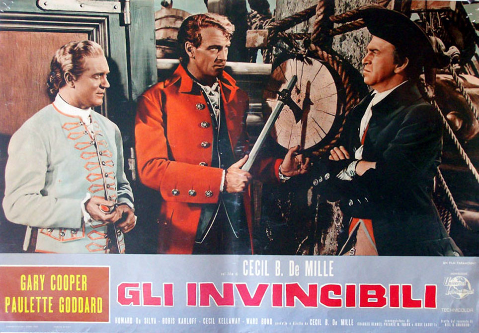 "GLI INVINCIBILI" MOVIE POSTER - "UNCONQUERED" MOVIE POSTER