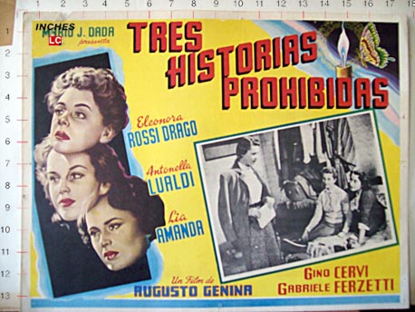 TRES HISTORIAS PROHIBIDAS