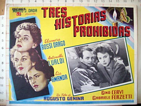 TRES HISTORIAS PROHIBIDAS