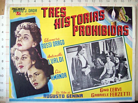 TRES HISTORIAS PROHIBIDAS