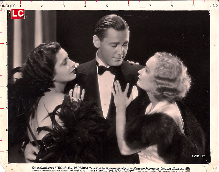 MIRIAM HOPKINS, KAY FRANCES Y HERBERT MARSHALL