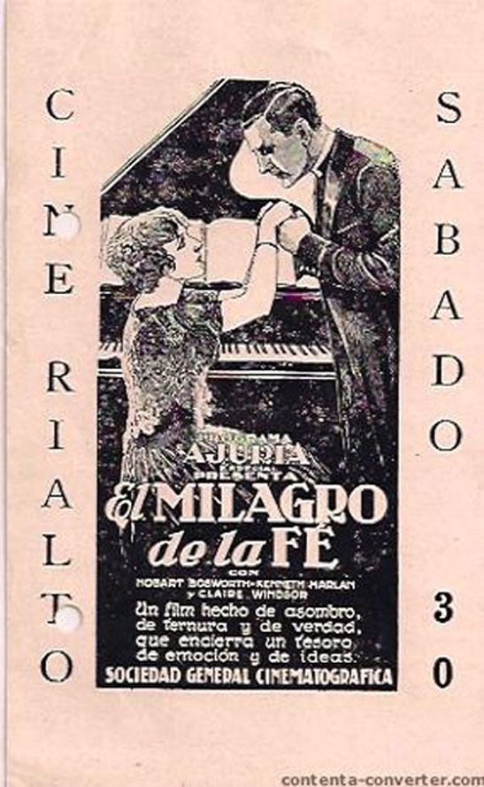 EL MILAGRO DE LA FE