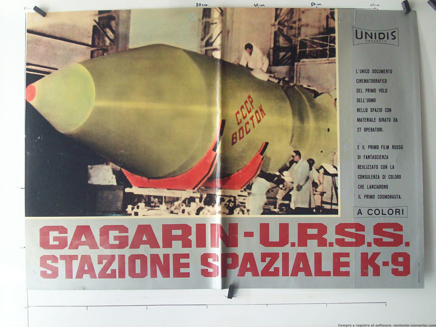 GAGARIN URSS STAZIONE SPAZIALE K9