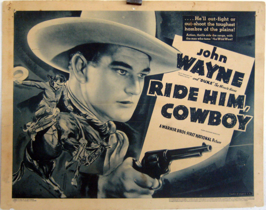 "RIDE HIM, COWBOY" MOVIE POSTER - "RIDE HIM, COWBOY" MOVIE POSTER