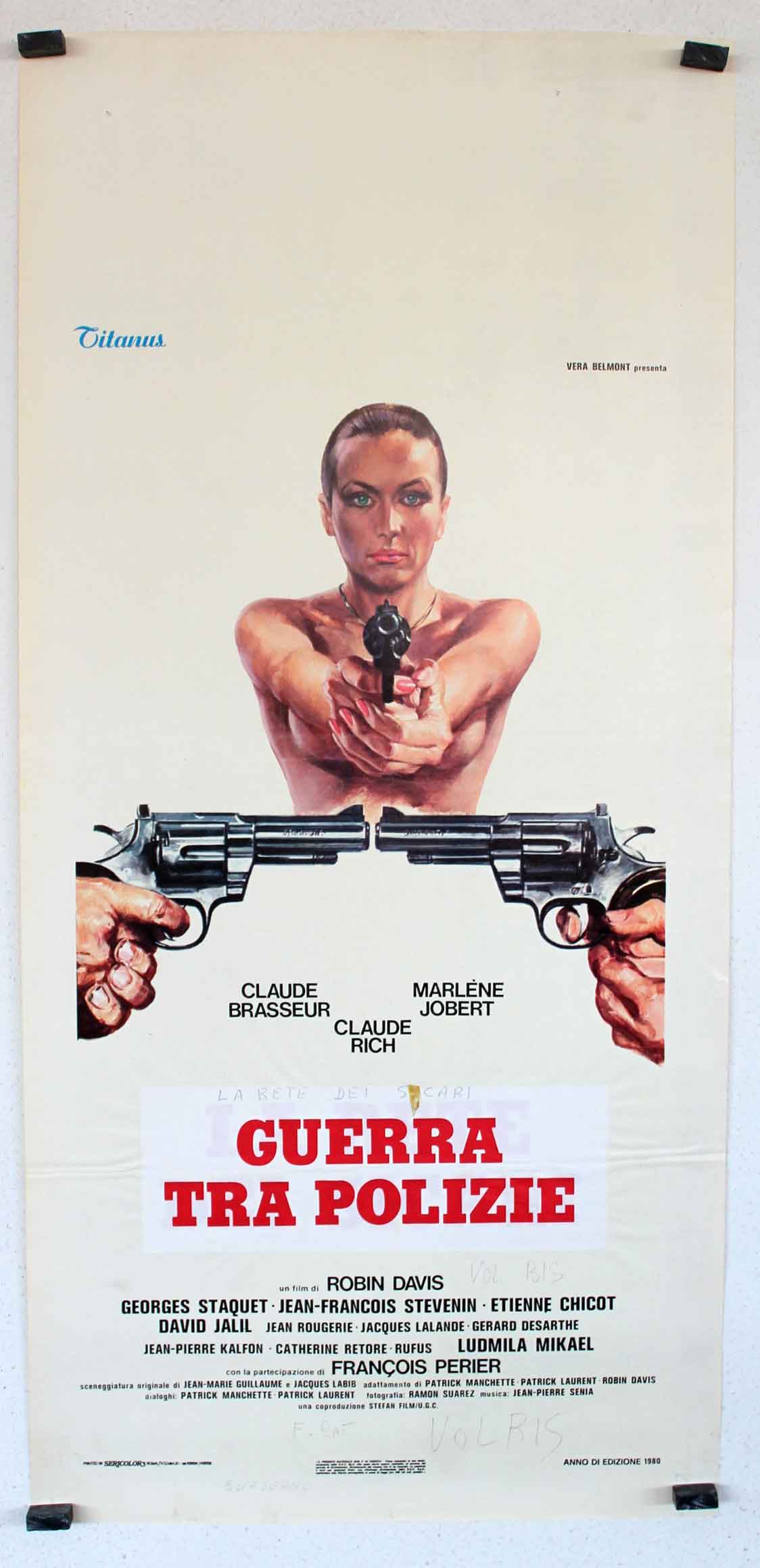 Guerra Tra Polizie Movie Poster La Guerre Des Polices Movie Poster