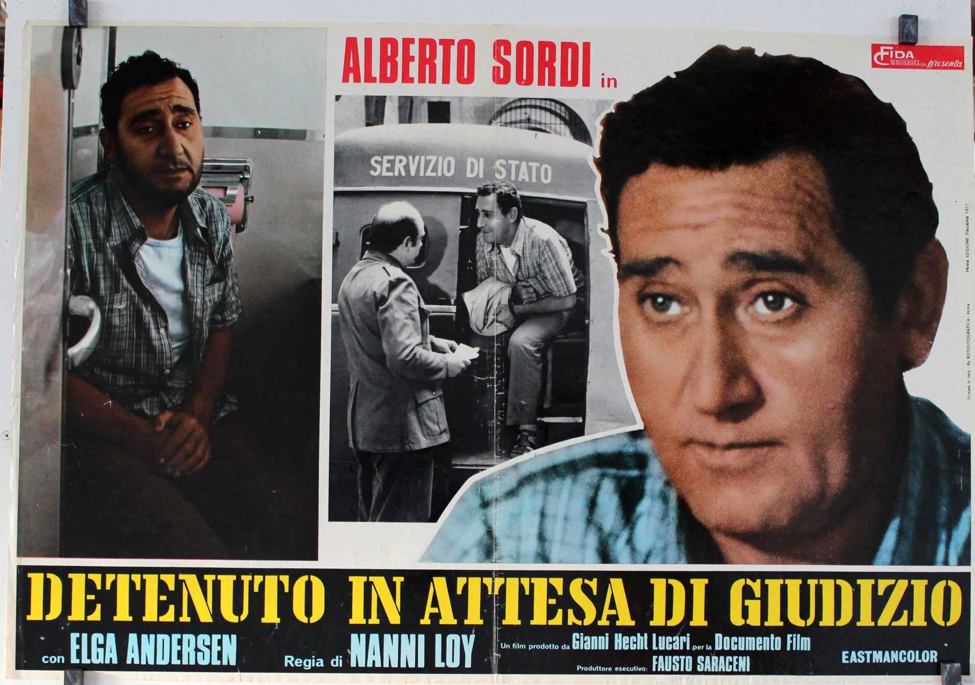 "DETENUTO IN ATTESA DI GIUDIZIO" MOVIE POSTER - "DETENUTO IN ATTESA DI