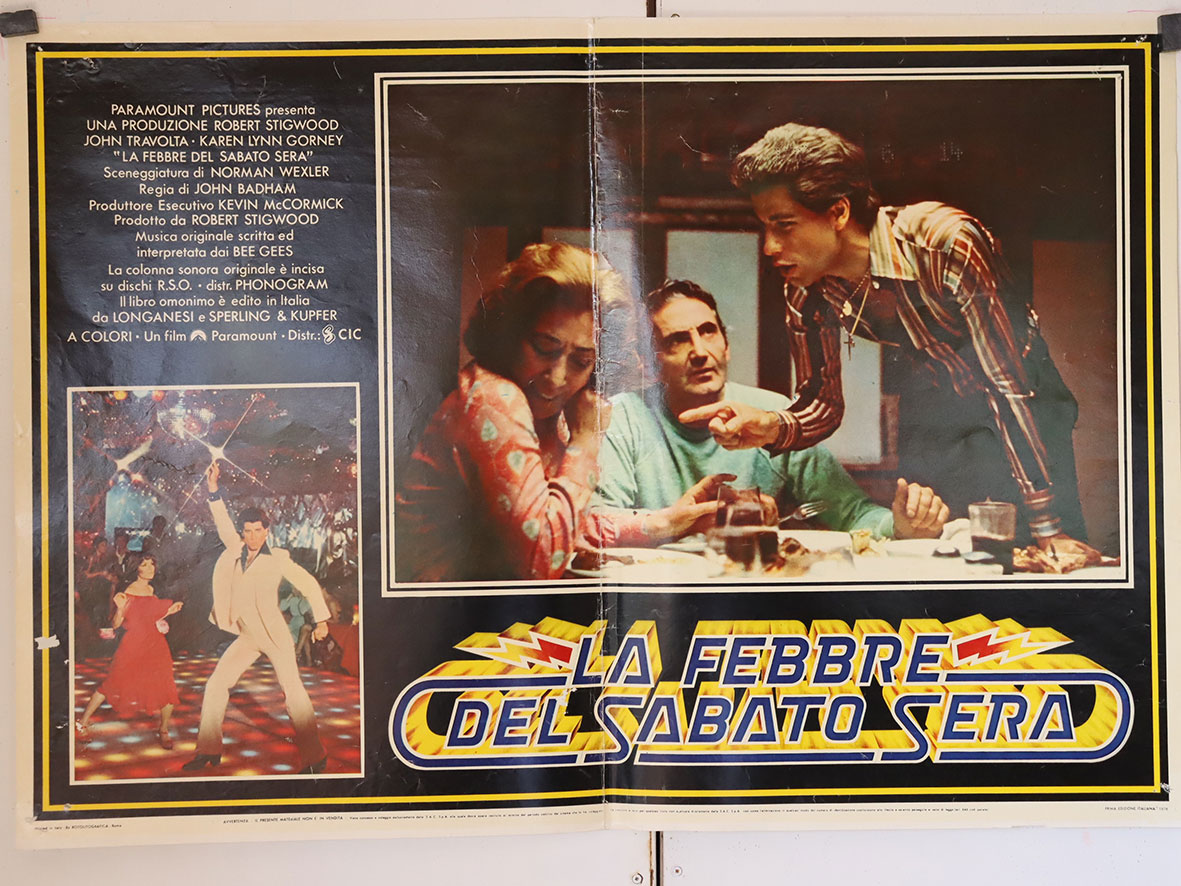 "LA FEBBRE DEL SABATO SERA" MOVIE POSTER - "SATURDAY NIGHT FEVER" MOVIE ...