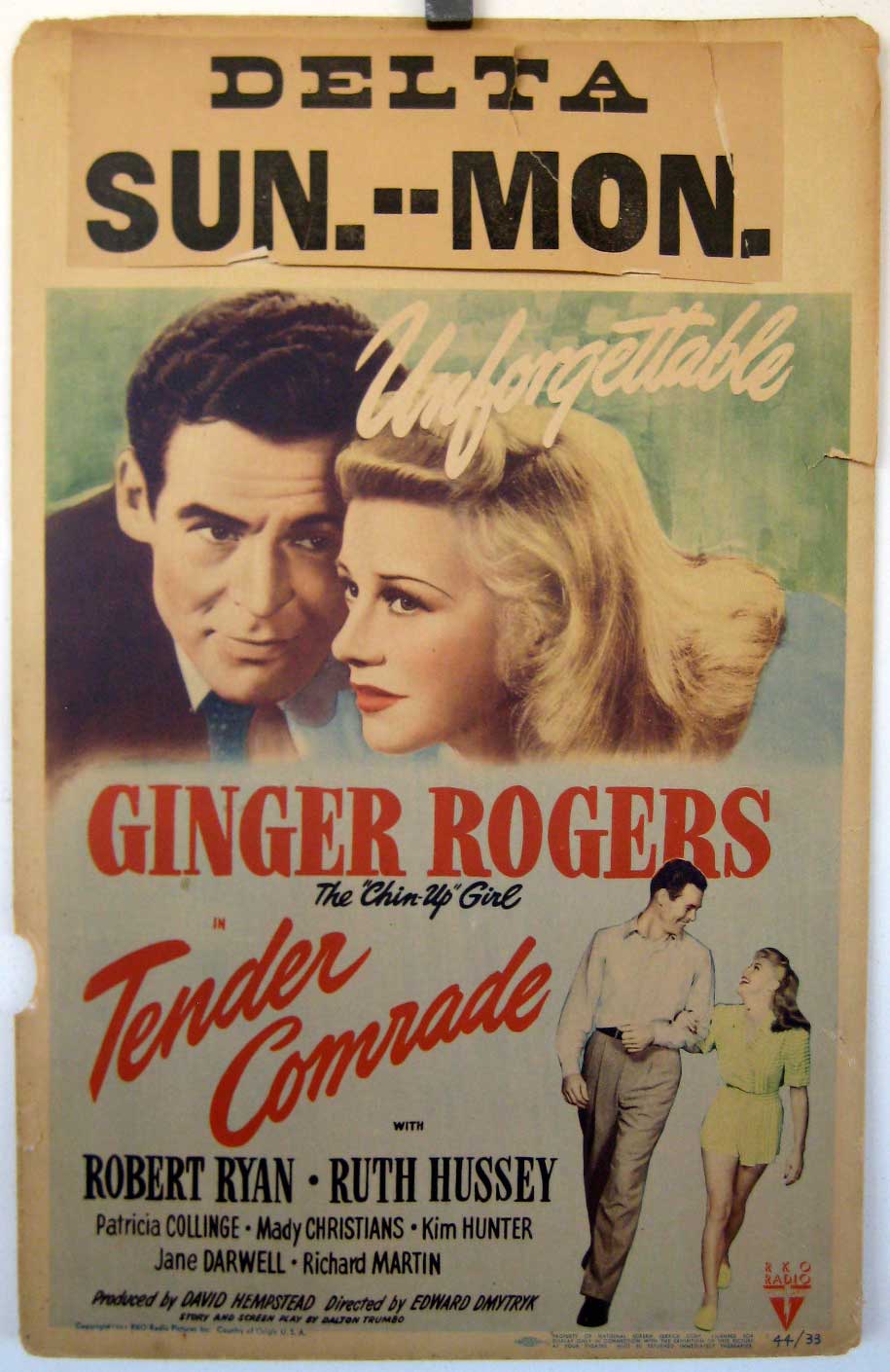  TENDER COMRADE MOVIE POSTER TENDER COMRADE MOVIE POSTER