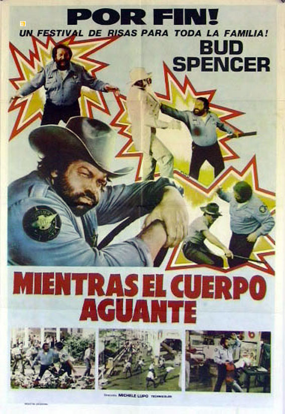 MIENTRAS EL CUERPO AGUANTE MOVIE POSTER - PIEDONE LO SBIRRO MOVIE POSTER