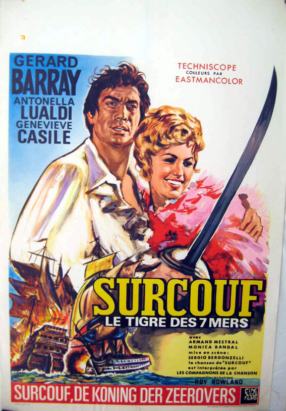 Surcouf Le Tigre Des 7 Mers Movie Poster Surcouf Le Tigre Des 7 Mers Movie Poster