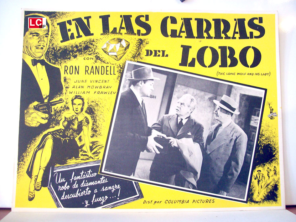 "EN LAS GARRAS DEL LOBO" MOVIE POSTER - "THE LONE WOLF AND HIS LADY ...