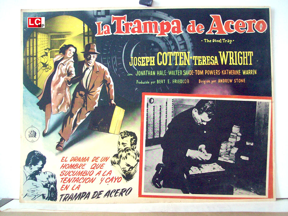 "LA TRAMPA DE ACERO" MOVIE POSTER - "THE STEEL TRAP" MOVIE POSTER