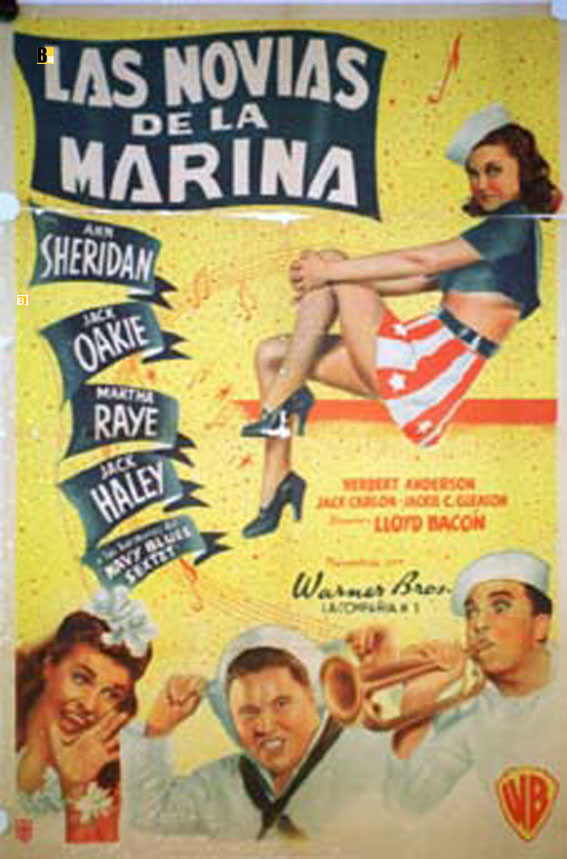 "NOVIAS DE LA MARINA, LAS" MOVIE POSTER - "NAVY BLUES" MOVIE POSTER