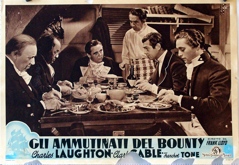 "GLI AMMUTINATI DEL BOUNTY" MOVIE POSTER - "MUTINY ON THE BOUNTY" MOVIE ...