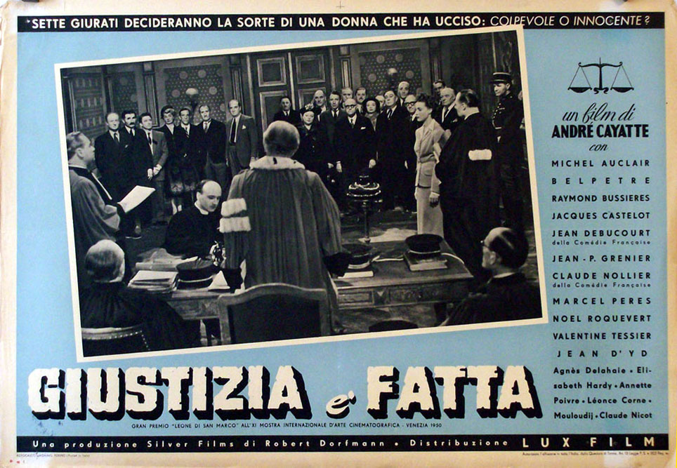 Giustizia E Fatta Movie Poster Justice Est Faite Movie Poster