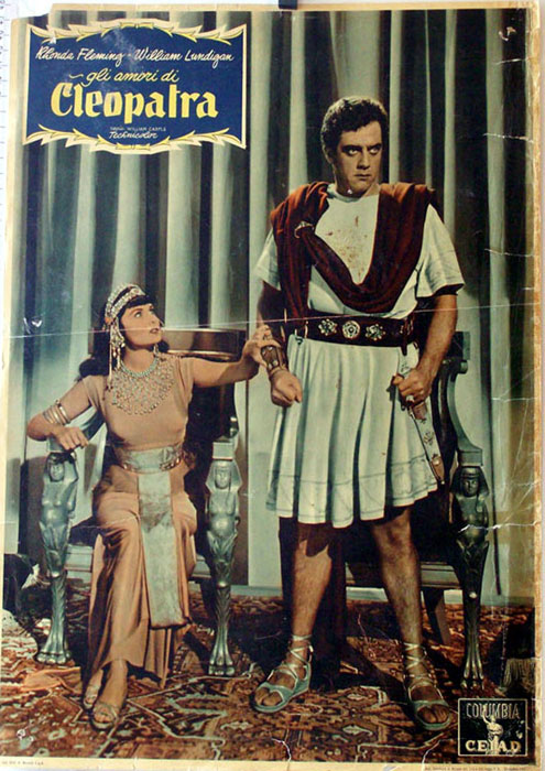 "GLI AMORI DI CLEOPATRA" MOVIE POSTER - "CLEOPATRA" MOVIE POSTER