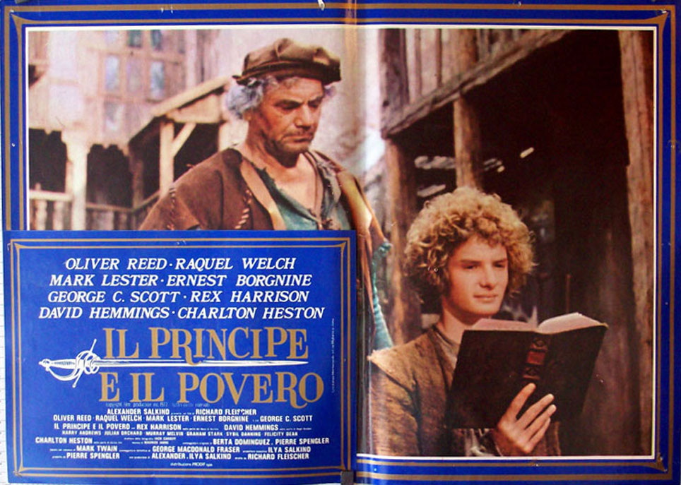 "IL PRINCIPE E IL POVERO" MOVIE POSTER "THE PRINCE AND THE PAUPER " MOVIE POSTER