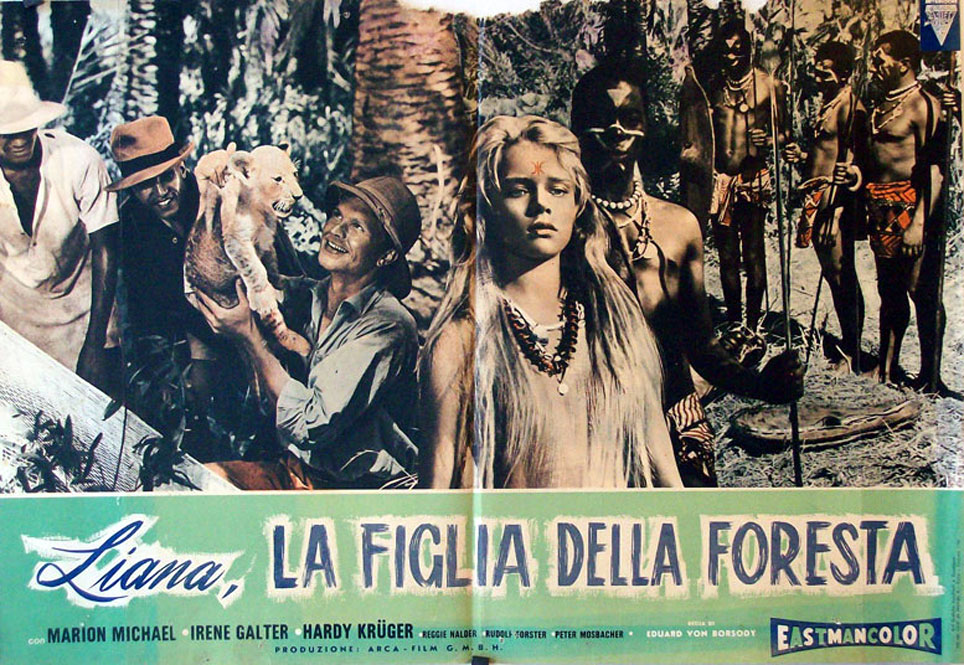 LIANA, LA FIGLIA DELLA FORESTA MOVIE POSTER - LIANE, DAS M MOVIE POSTER